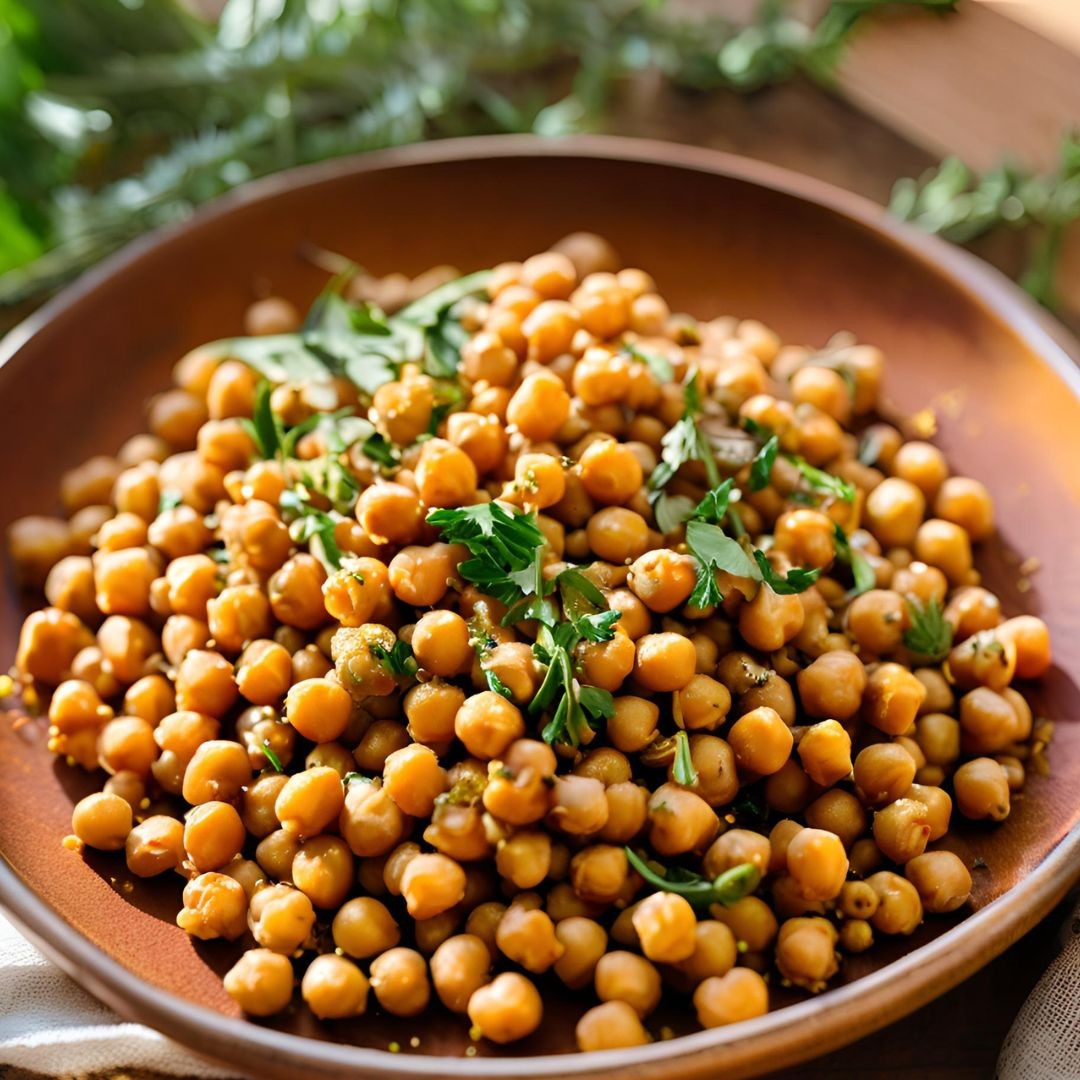 Pois-chiches au cumin et à la cannelle 